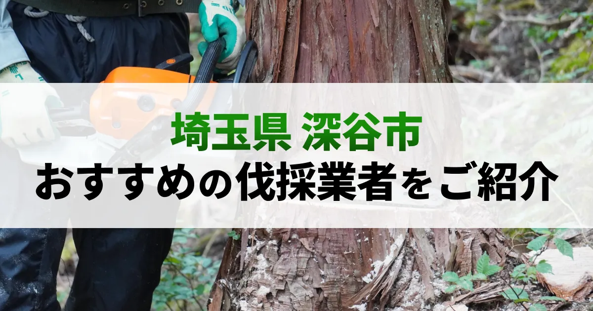 サムネイル（埼玉県深谷市でおすすめの伐採業者をご紹介）